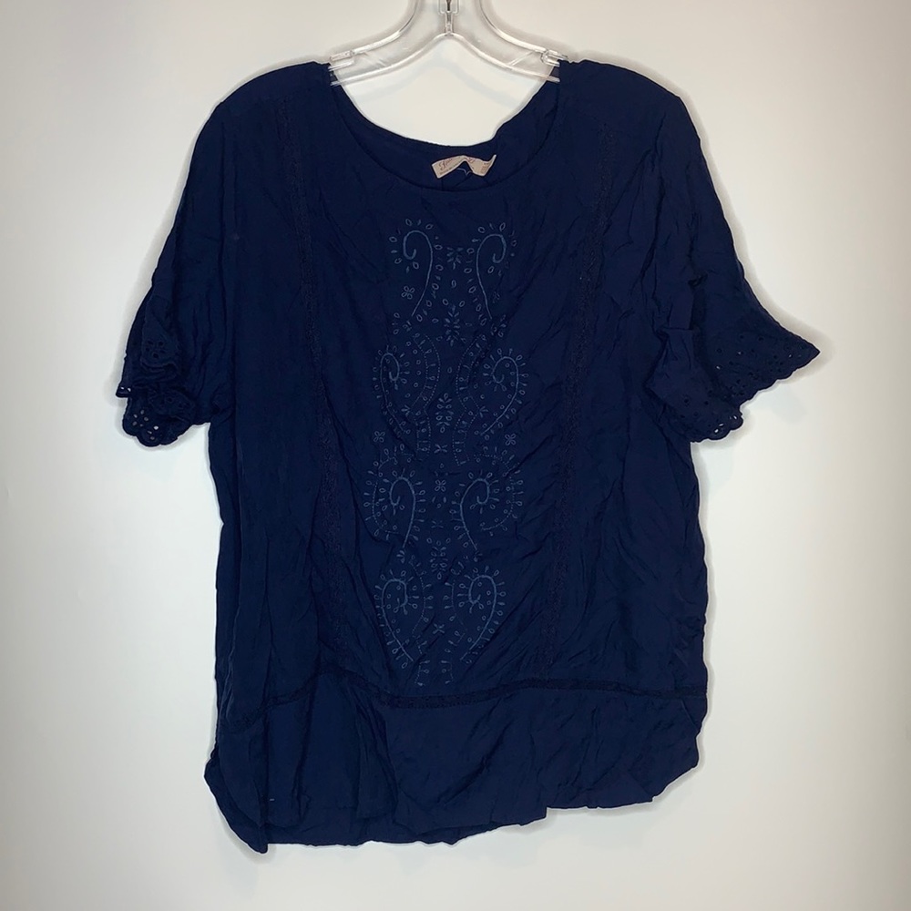 Faded Glory Top Embroidery XXL PLUS SIZE